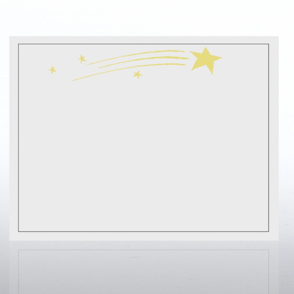 Foil Certificate Paper - Blazing Star - White