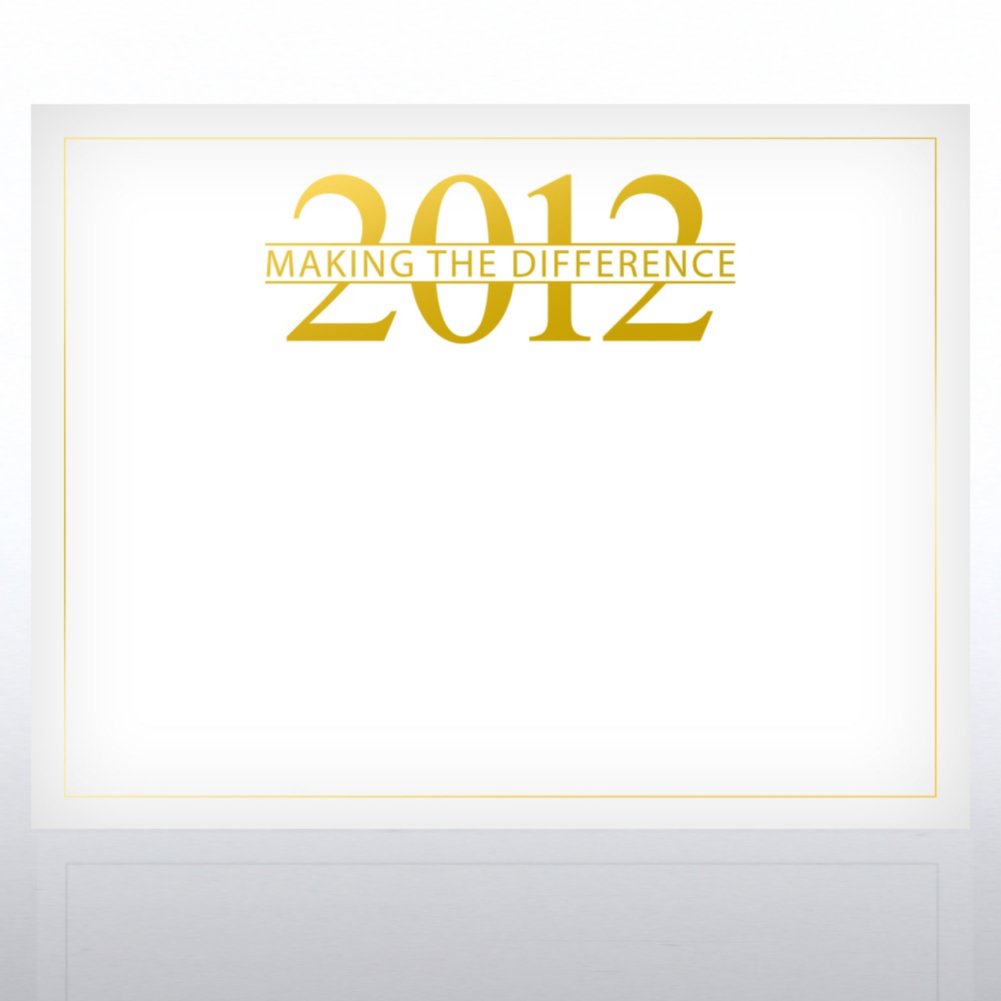 Certificate Paper Bundle - 2012 PAPER