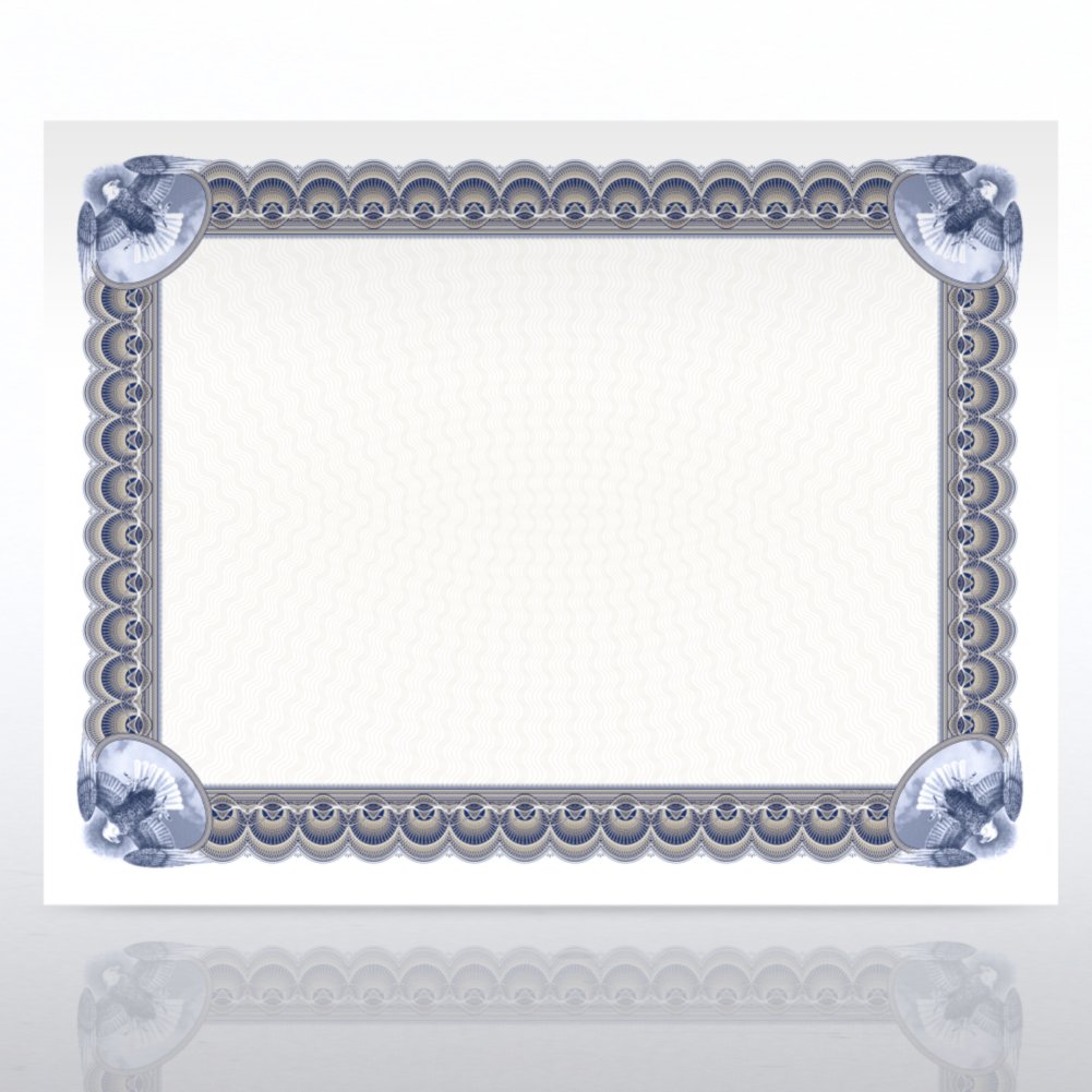 Certificate Paper - Pride - Blue/Gold - Eagle
