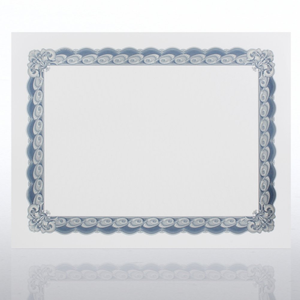 Certificate Paper - Imperial - Blue/Silver