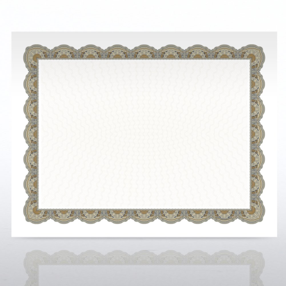 Certificate Paper - Regency - Green/Gold