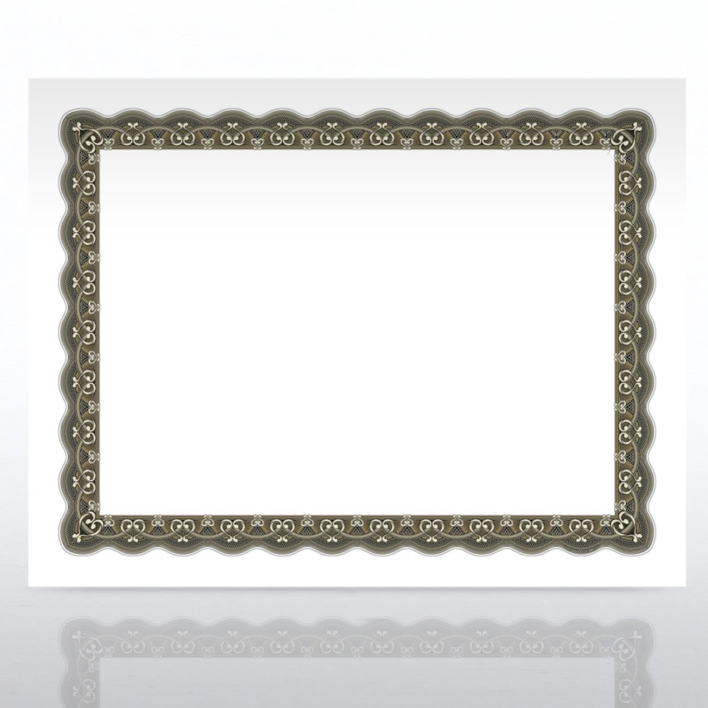 Certificate Paper - Official - Gold Black