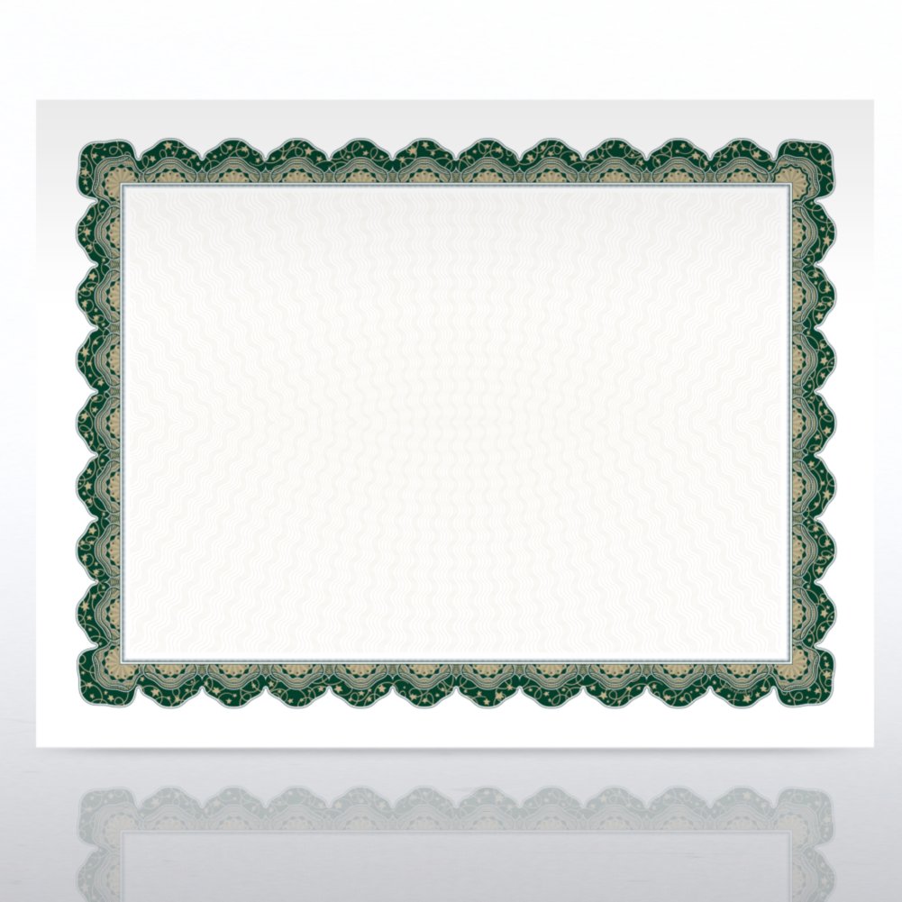 Certificate Paper - Aspire - Green