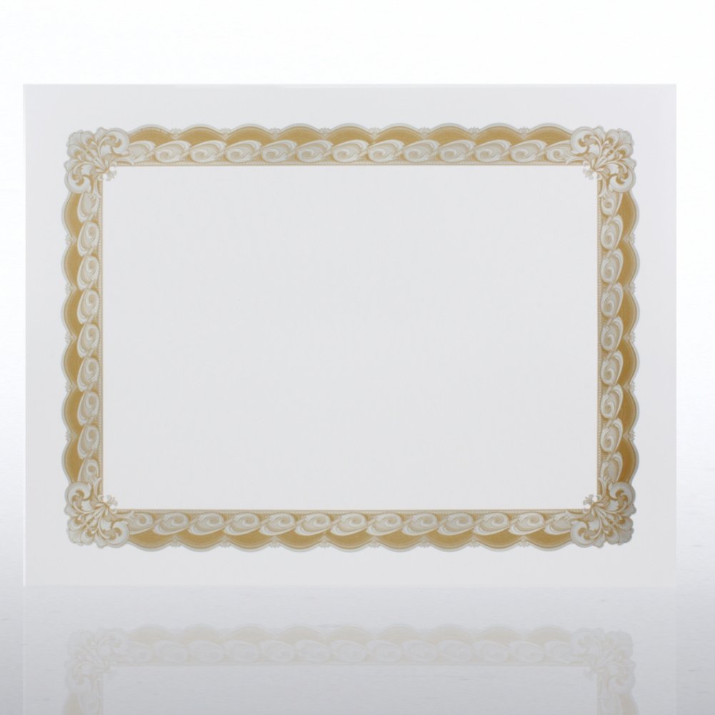 Certificate Paper - Imperial - Gold/Silver