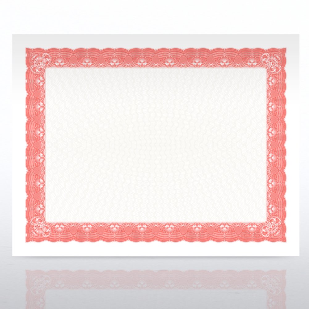 Certificate Paper - Cabaret - Red