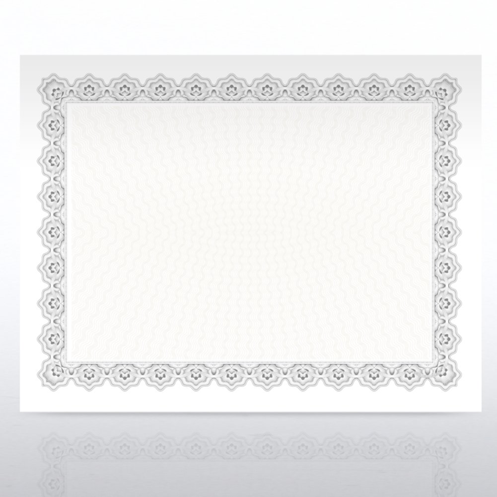 Certificate Paper - Scallop - Silver