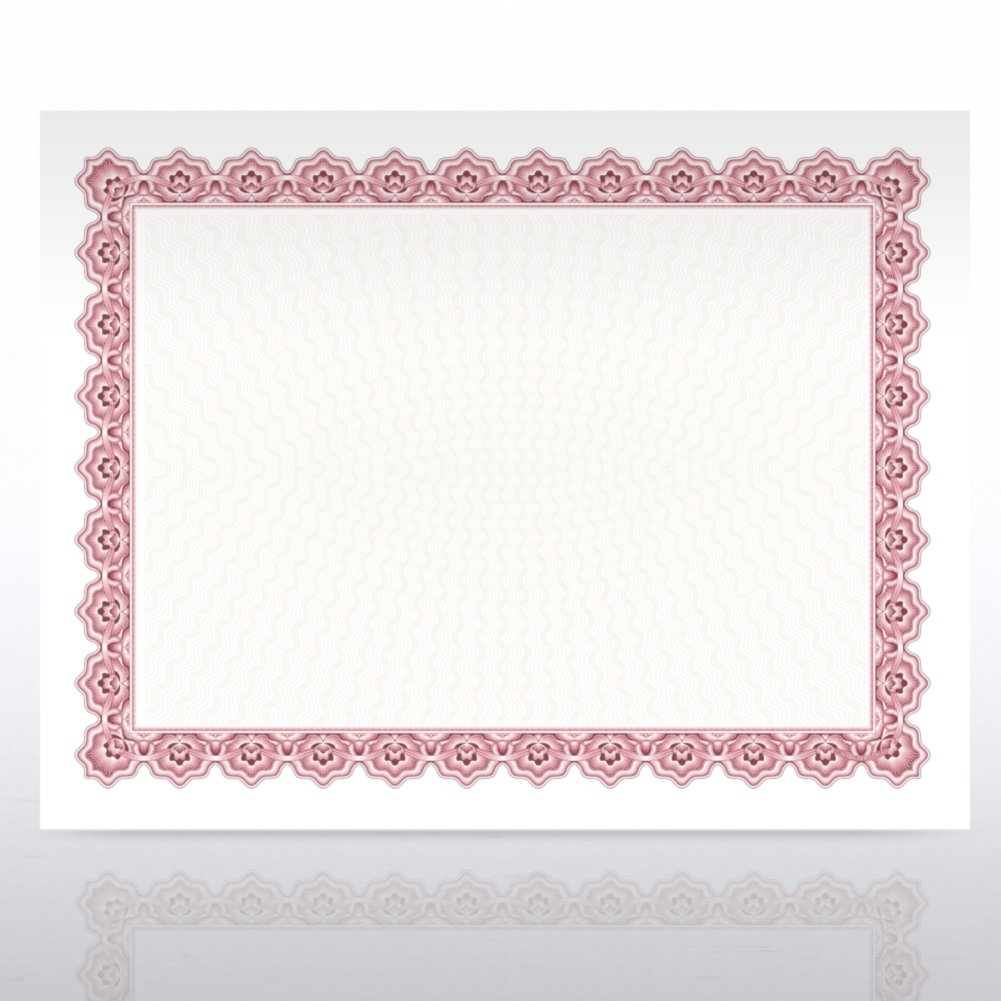 Certificate Paper - Scallop - Wine