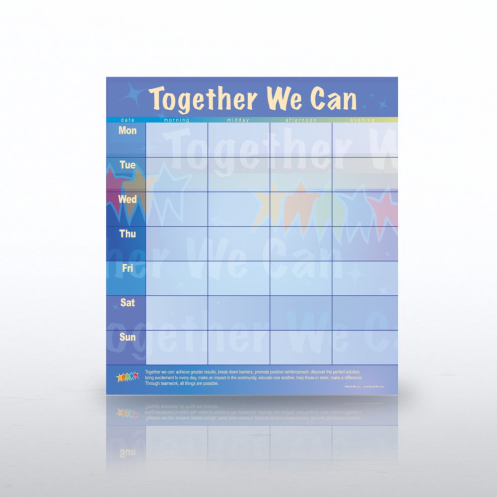 Weekly Calendar Deskpad - Together We Can