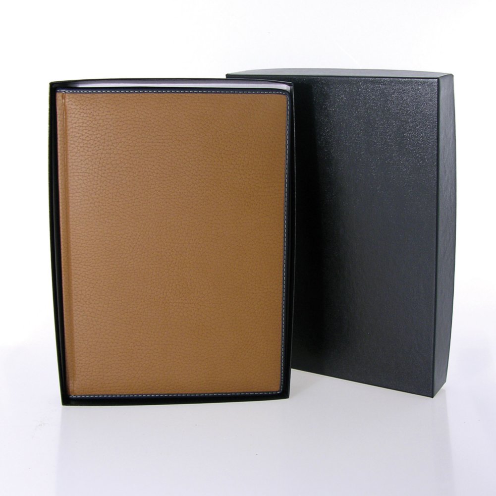 Italian Leatherette Journal - Textured Khaki BOX