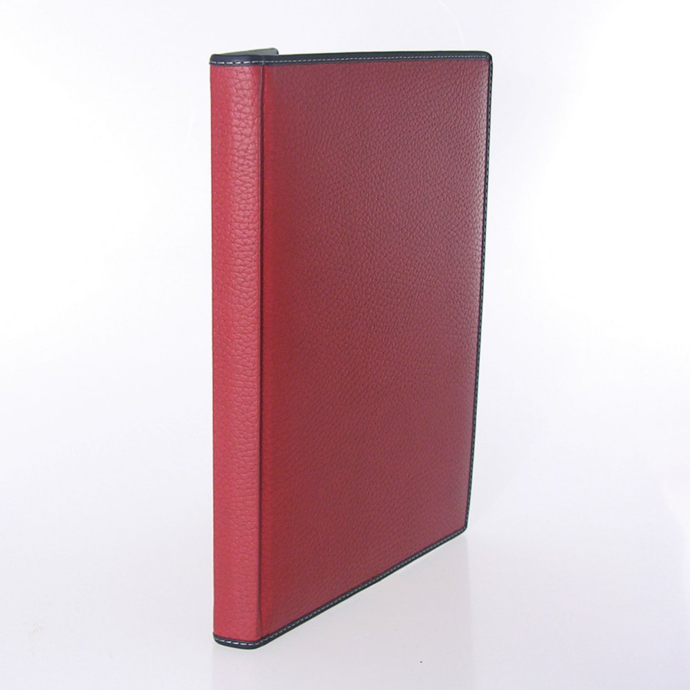 Italian Leatherette Journal - Textured Red SIDE