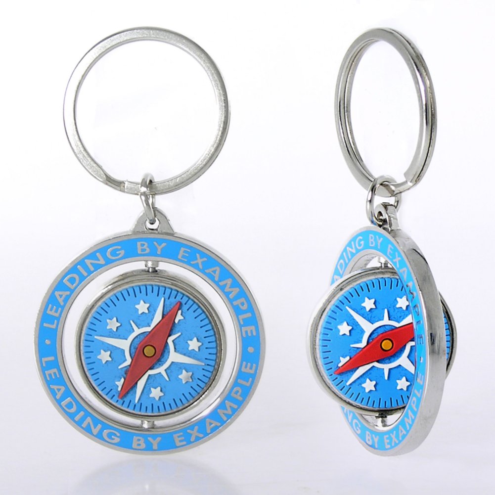 Spinner Key Chain - Compass: Leading by Example