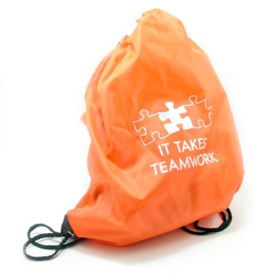 Go Active Drawstring Tote - It Takes Teamwork