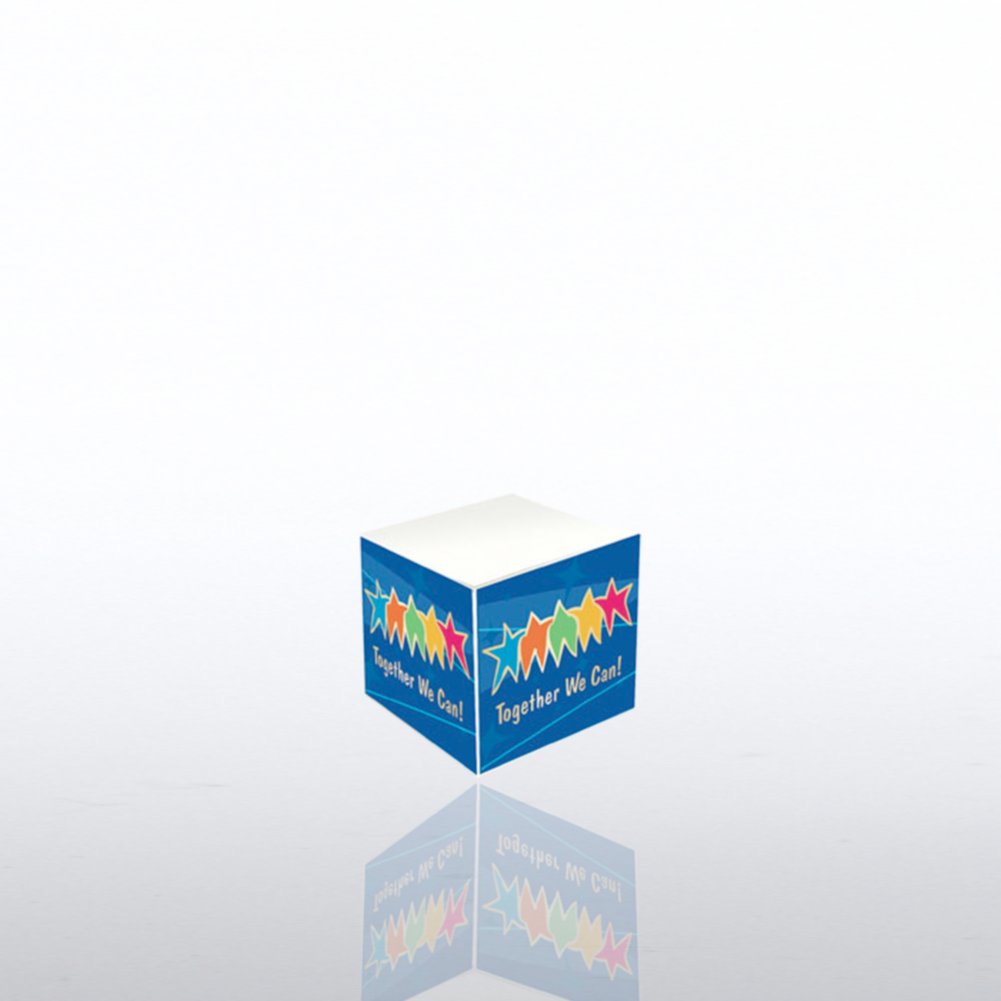 Mini Adhesive Note Cube - Together We Can