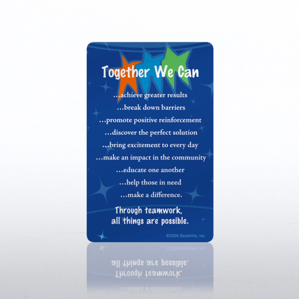 Character Keepsake Cards - Together We Can