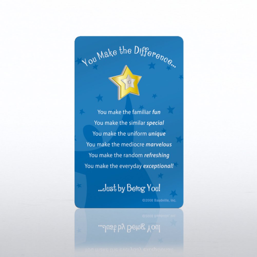 Character Keepsake Cards - You Make The Difference
