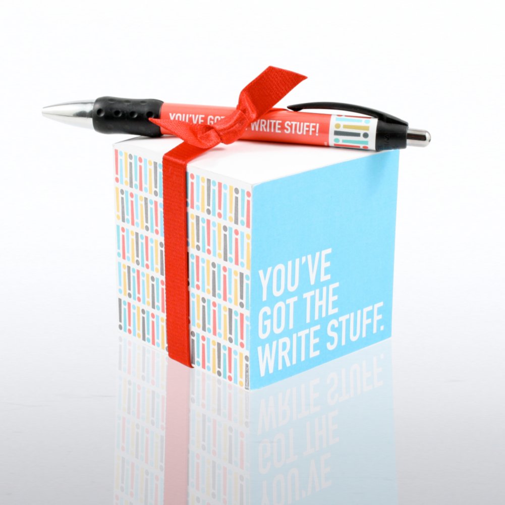 Note Cube & Pen Gift Set - Exclamations