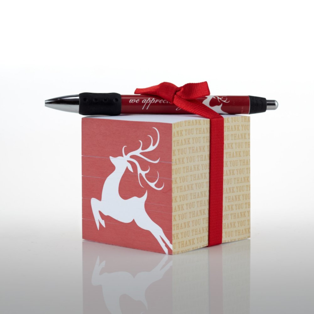 Note Cube & Pen Gift Set - We Appreciate You