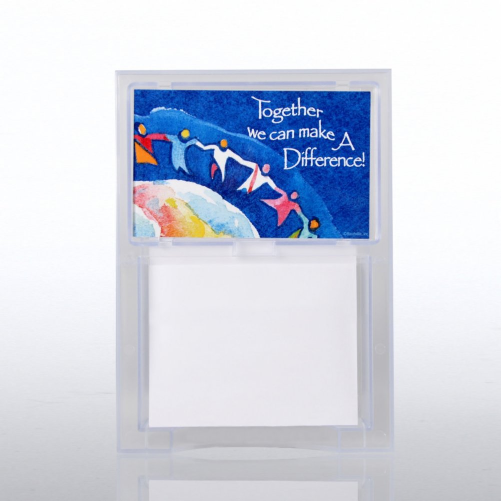 Note Holder w/ Flip Top Photo Frame - T.E.A.M. Together