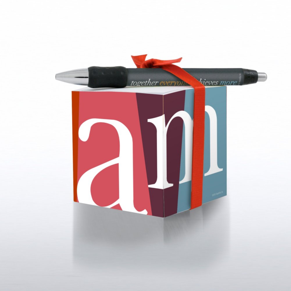 Note Cube & Pen Gift Set - TEAM BACK