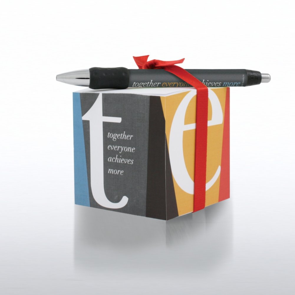 Note Cube & Pen Gift Set - TEAM