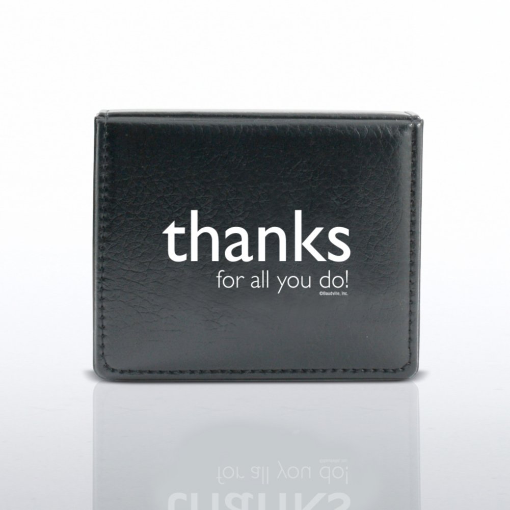Flip Top Note Holder w/ Pen & Calendar - Thanks for All You CLOSED
