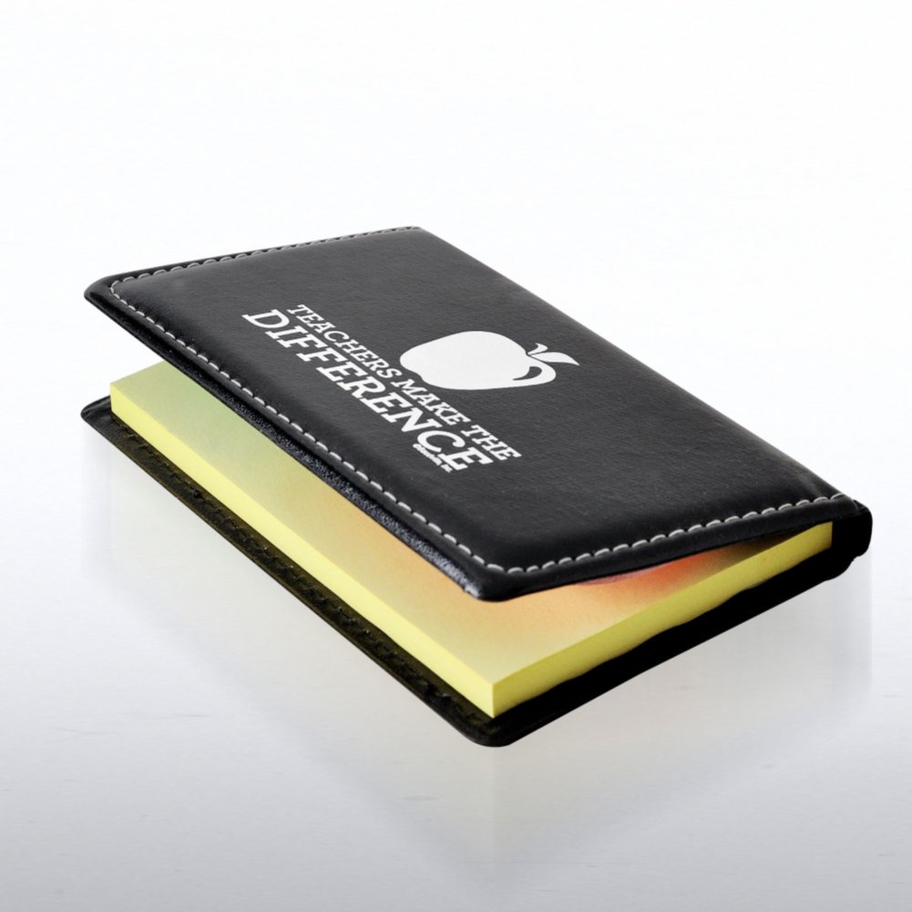 Flip Top Sticky Note Holder - Teachers Make the Difference