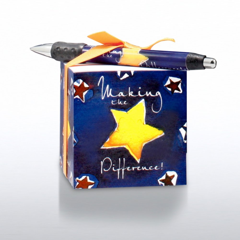 Office Gift Set - Making the Difference NOTECUBE