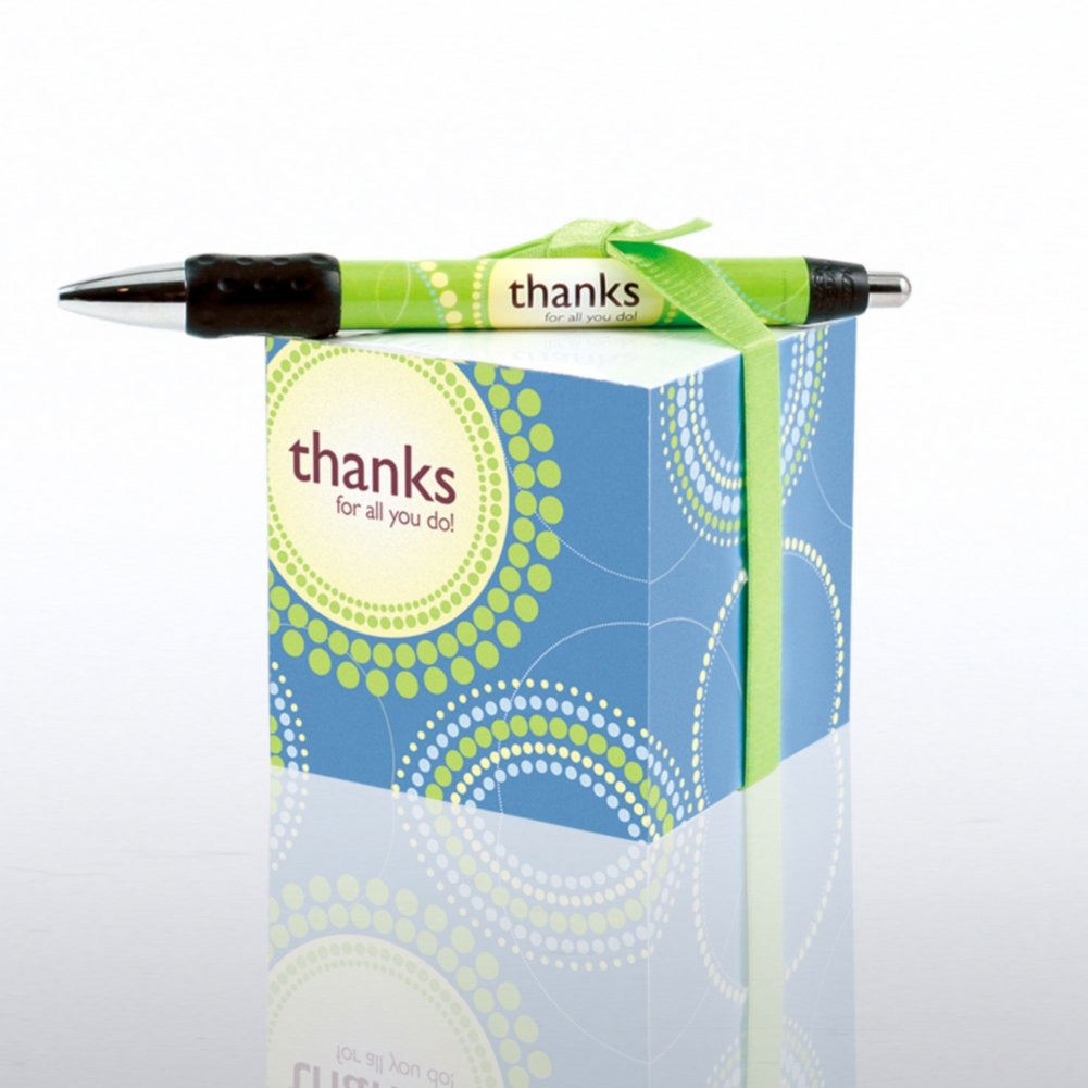 Office Gift Set - Thanks for All You Do! NOTECUBE
