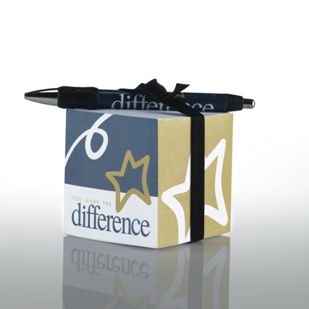 Office Gift Set - You Make the Difference NOTECUBE