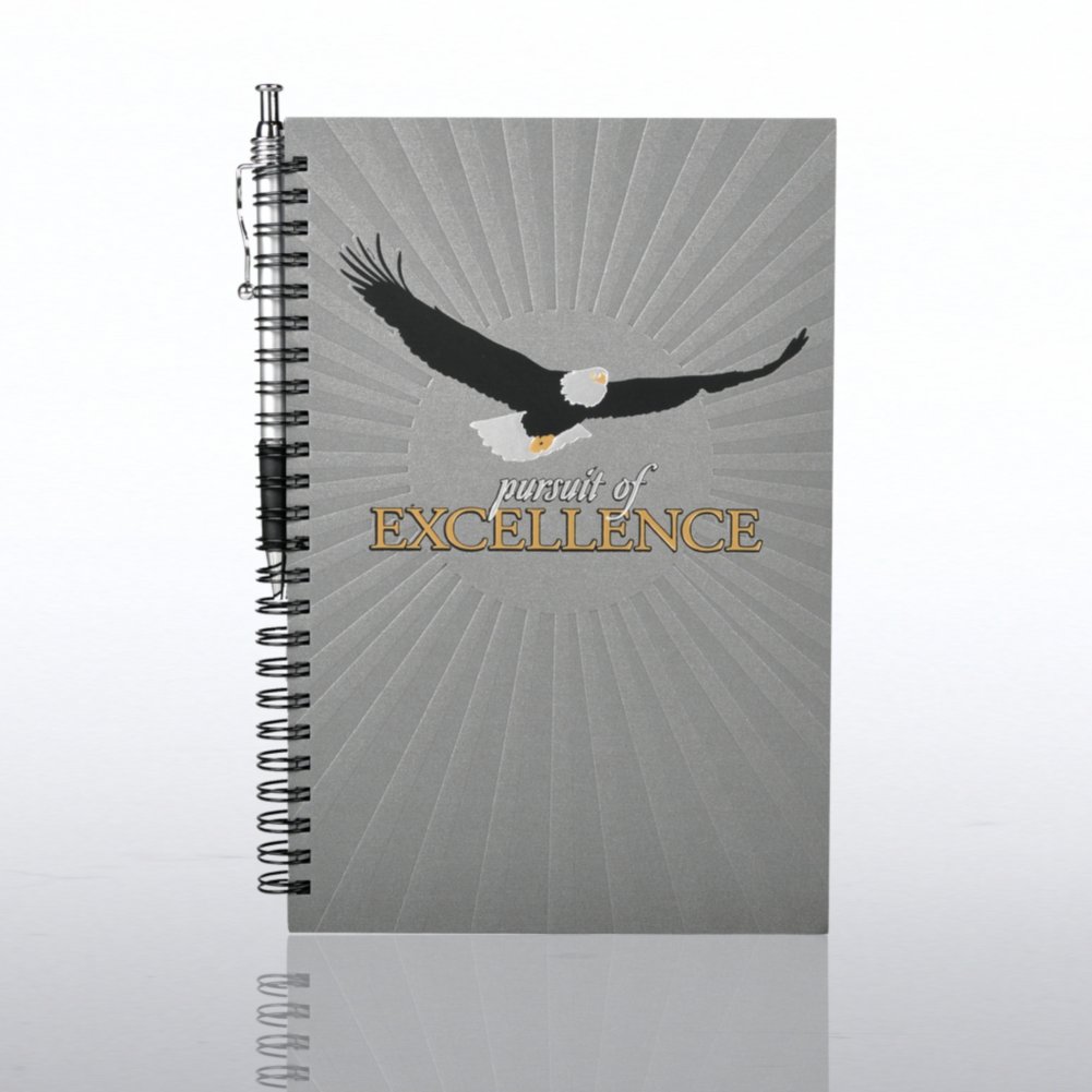 Foil-Stamped Journal & Pen Gift Set - Pursuit of Excellence