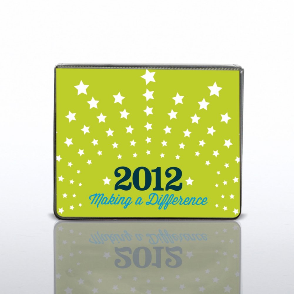 Flip Top Sticky Note Holder w/ Calendar - 2012 CLOSED