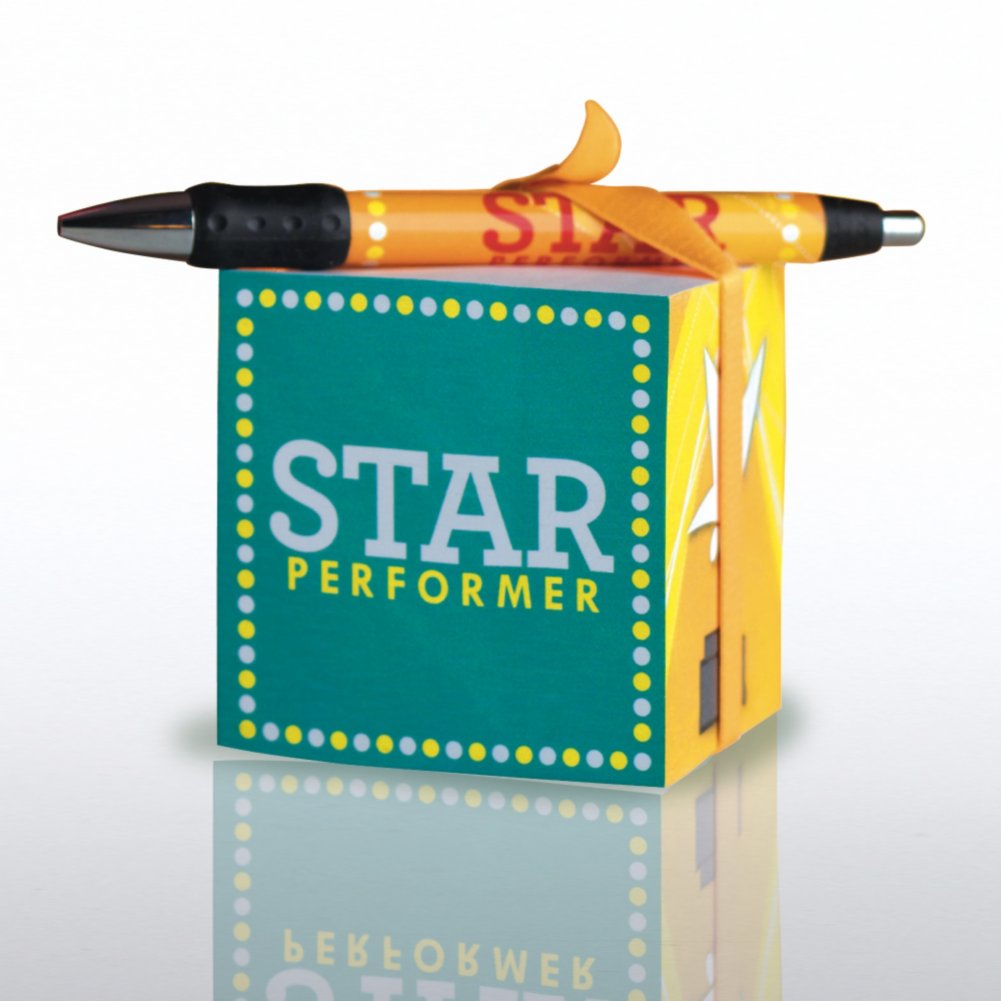Note Cube & Pen Gift Set - Star Performer