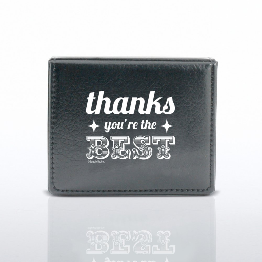 Flip Top Sticky Note Holder w/ Pen & Calendar - Thanks CLOSED