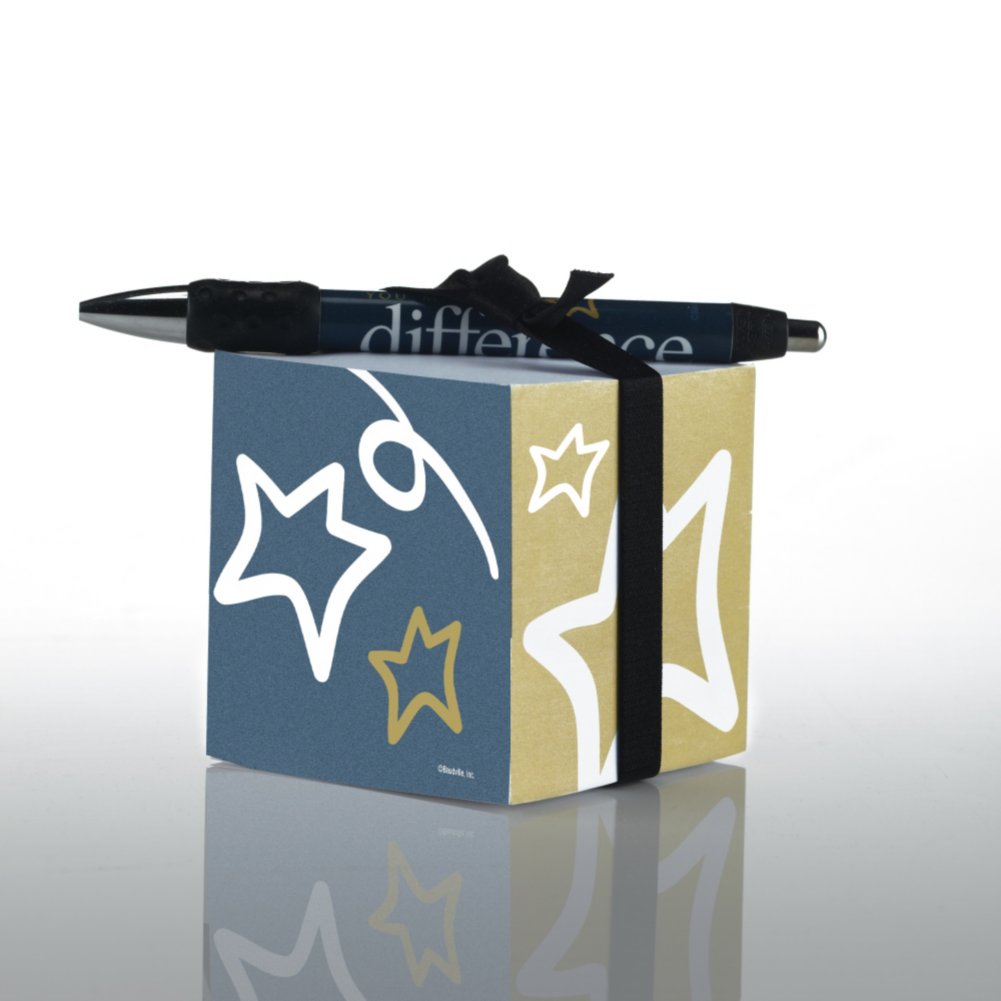 Note Cube & Pen Gift Set - You Make the Difference BACK
