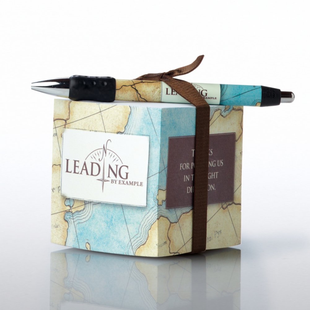 Note Cube & Pen Gift Set - Leading by Example