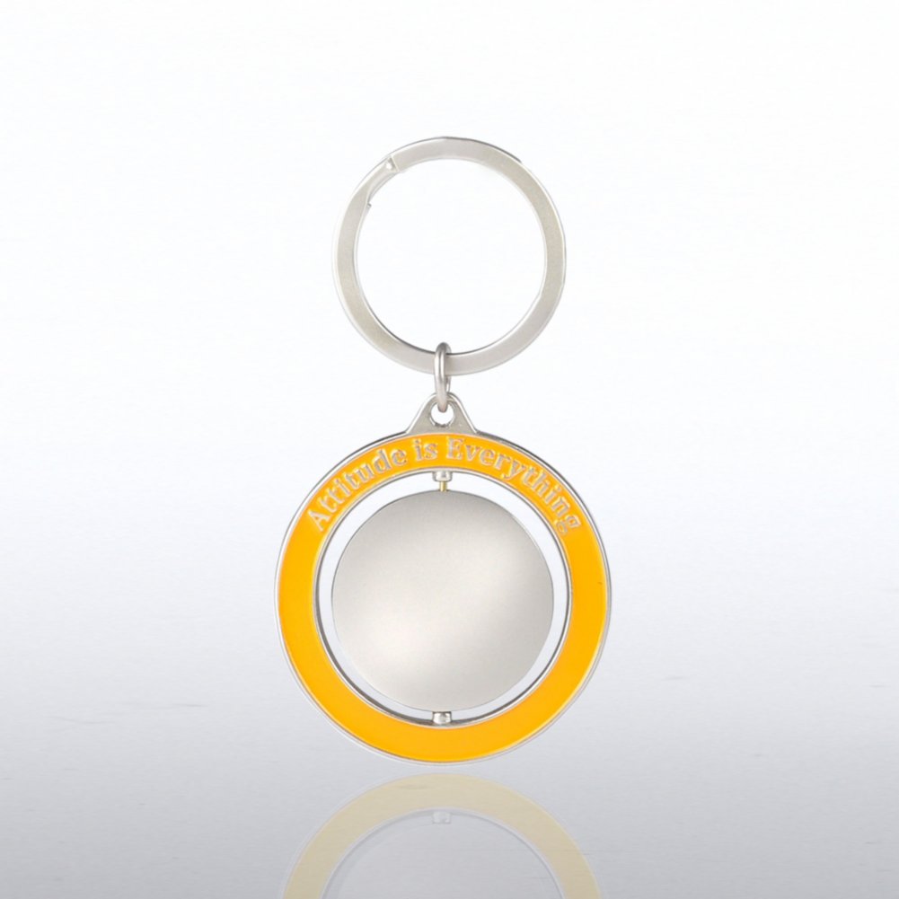 Spinner Key Chain - Fish: Attitude is Everything BACK
