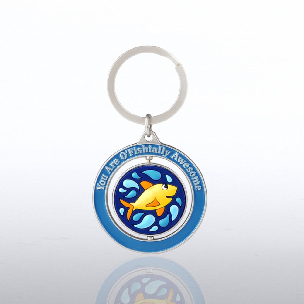 Spinner Key Chain - Fish: Attitude is Everything
