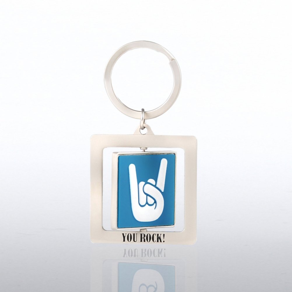 Spinner Key Chain - Positive Praise - You Rock! SIDE