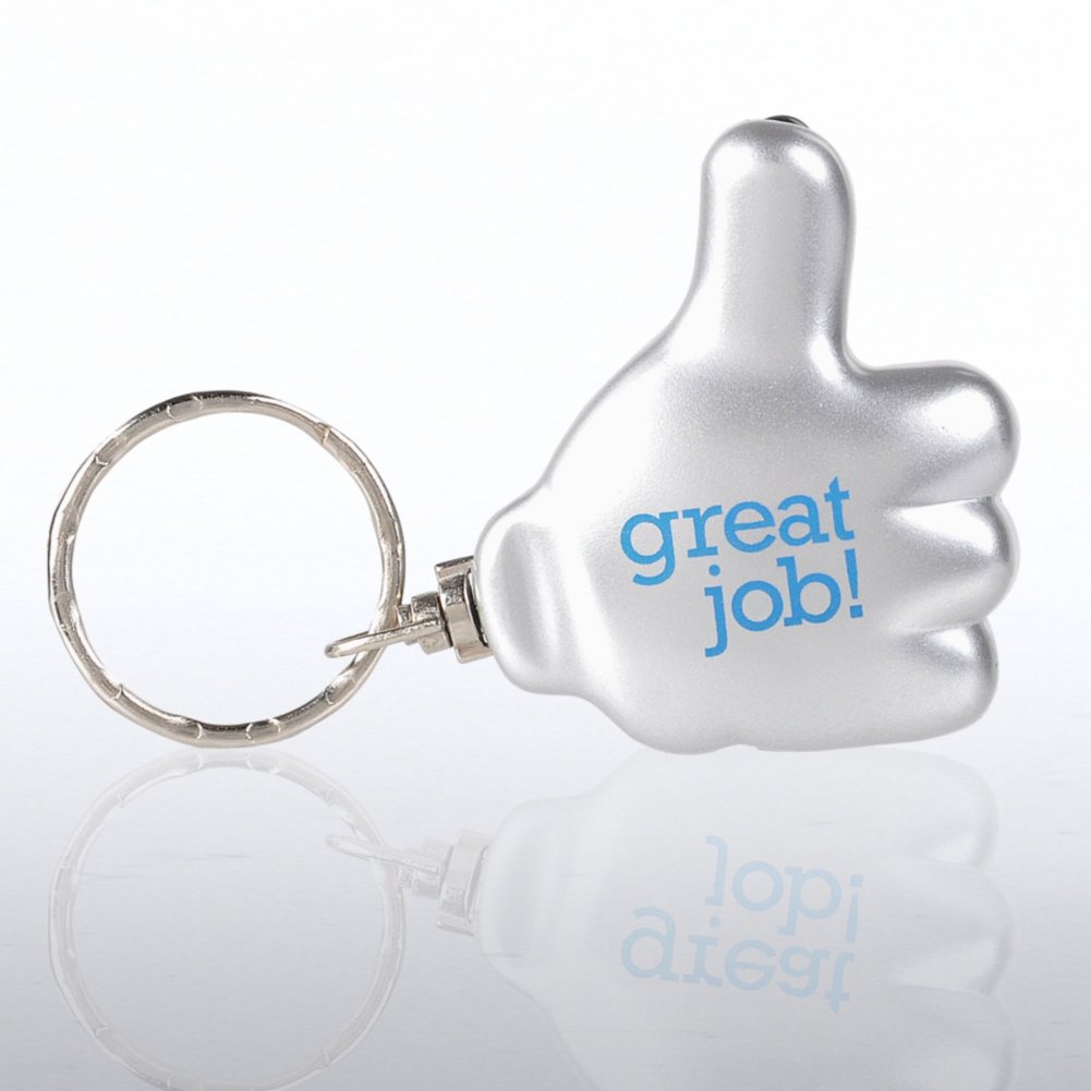 Thumbs Up Flashlight Key Chain - Great Job