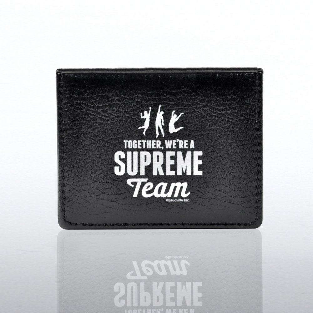 Flip Top Note Holder w/ Calendar - Supreme Team CLOSED