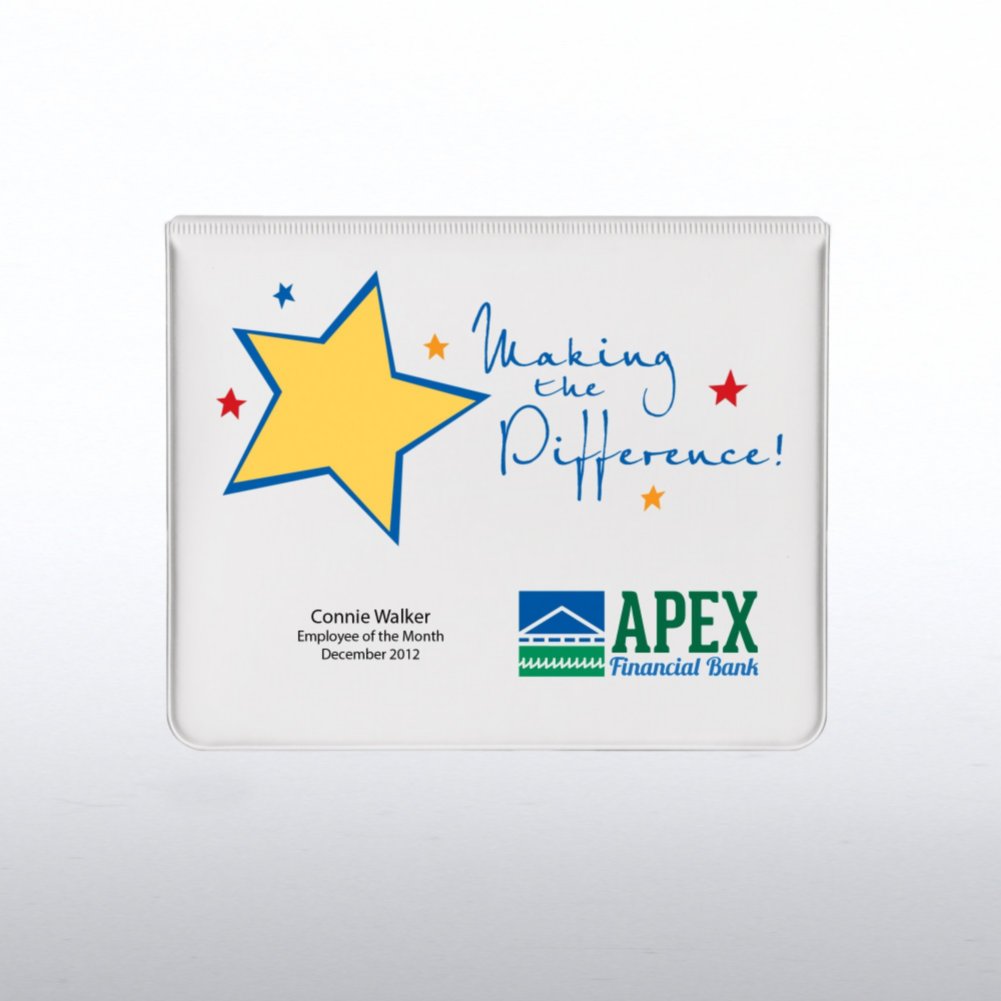 Custom Executive Sticky Note Holder w/ Calendar CARD1