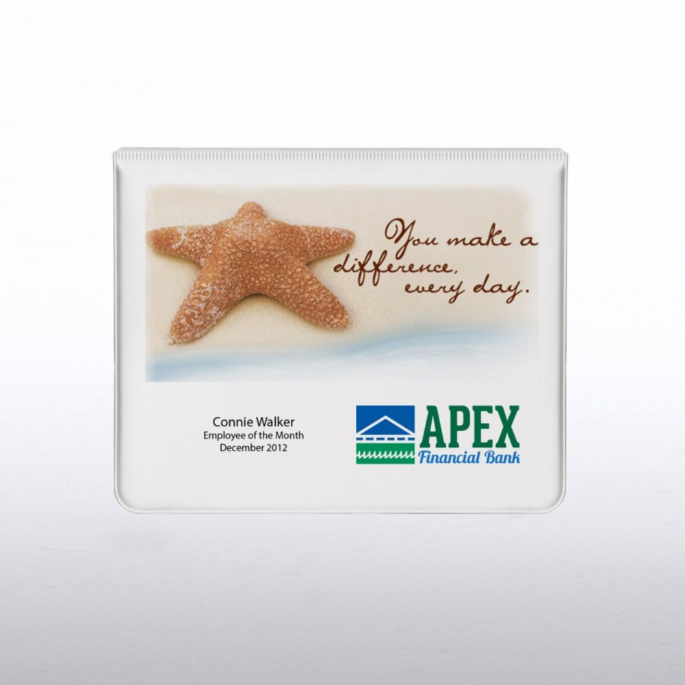 Custom Executive Sticky Note Holder w/ Calendar CARD3