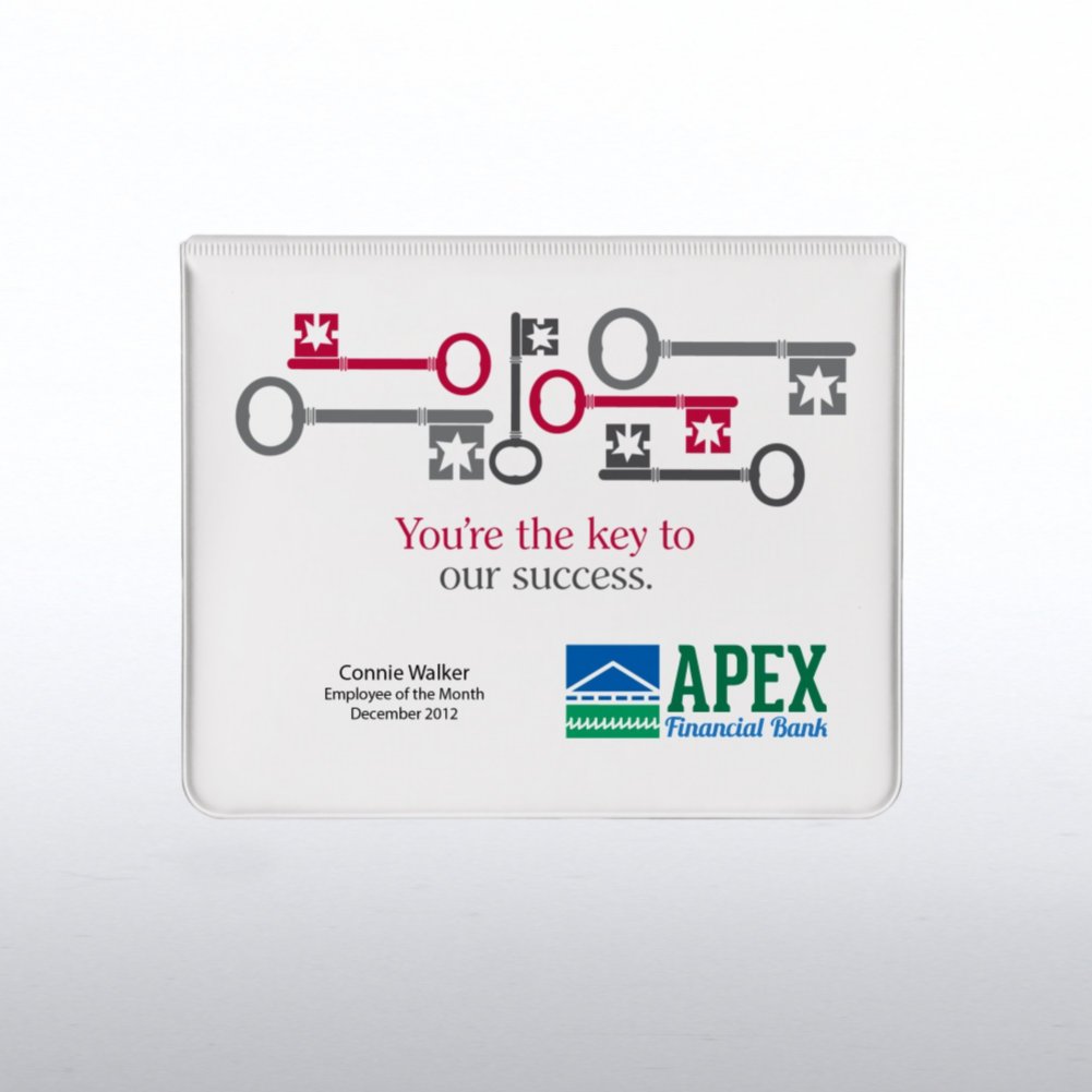 Custom Executive Sticky Note Holder w/ Calendar CARD4