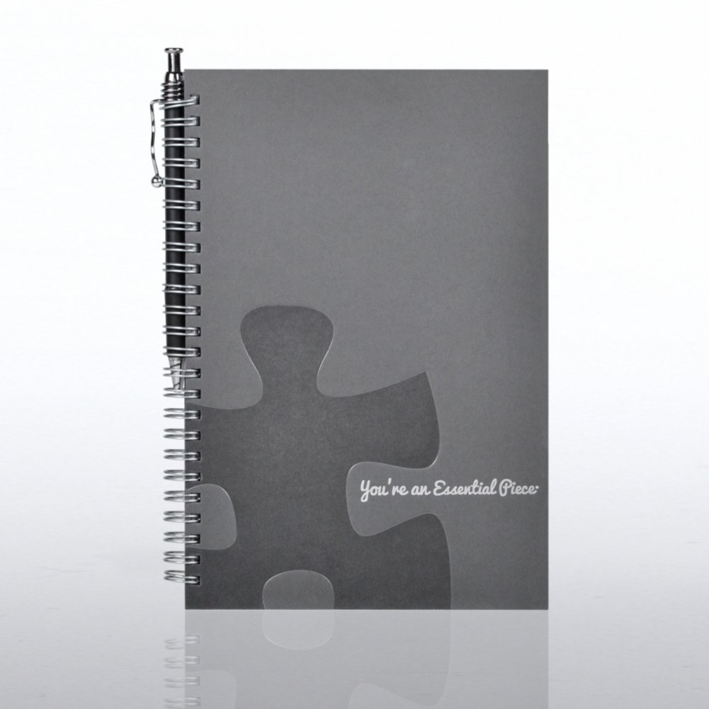 Foil-Stamped Journal & Pen Gift Set - Essential Piece - Blue