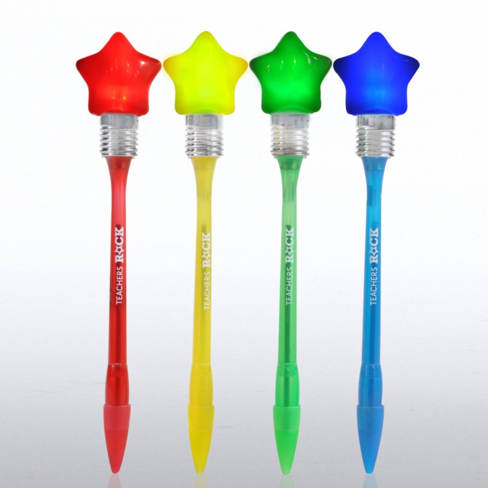 Light-Up Star Pens - Teachers Rock