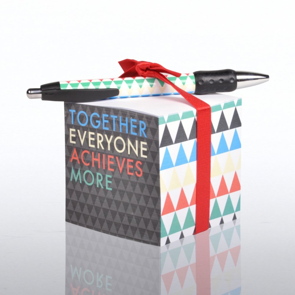 Note Cube & Pen Gift Set - T.E.A.M BACK