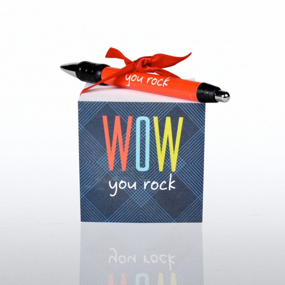 Note Cube & Pen Gift Set - Office Cheer SIDE