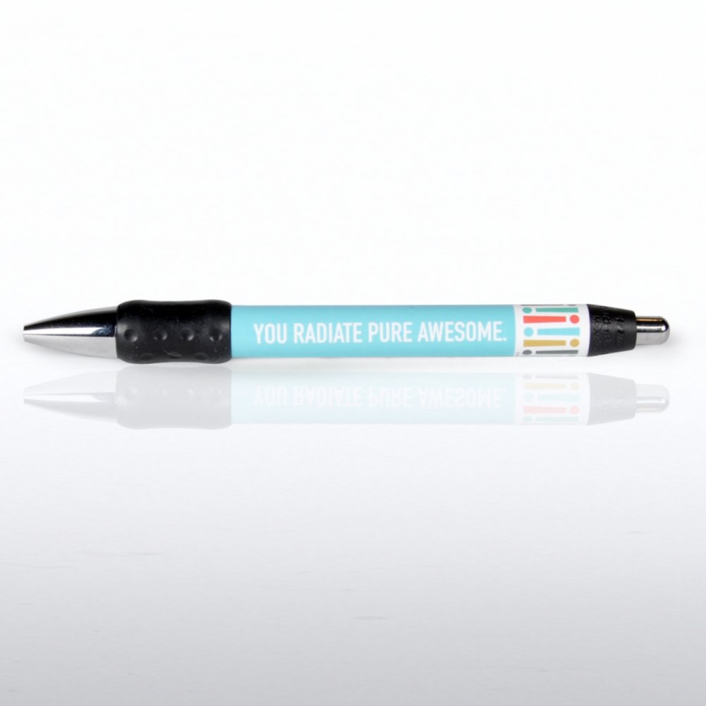 Note Cube & Pen Gift Set - Exclamations- Pure Awesome PEN