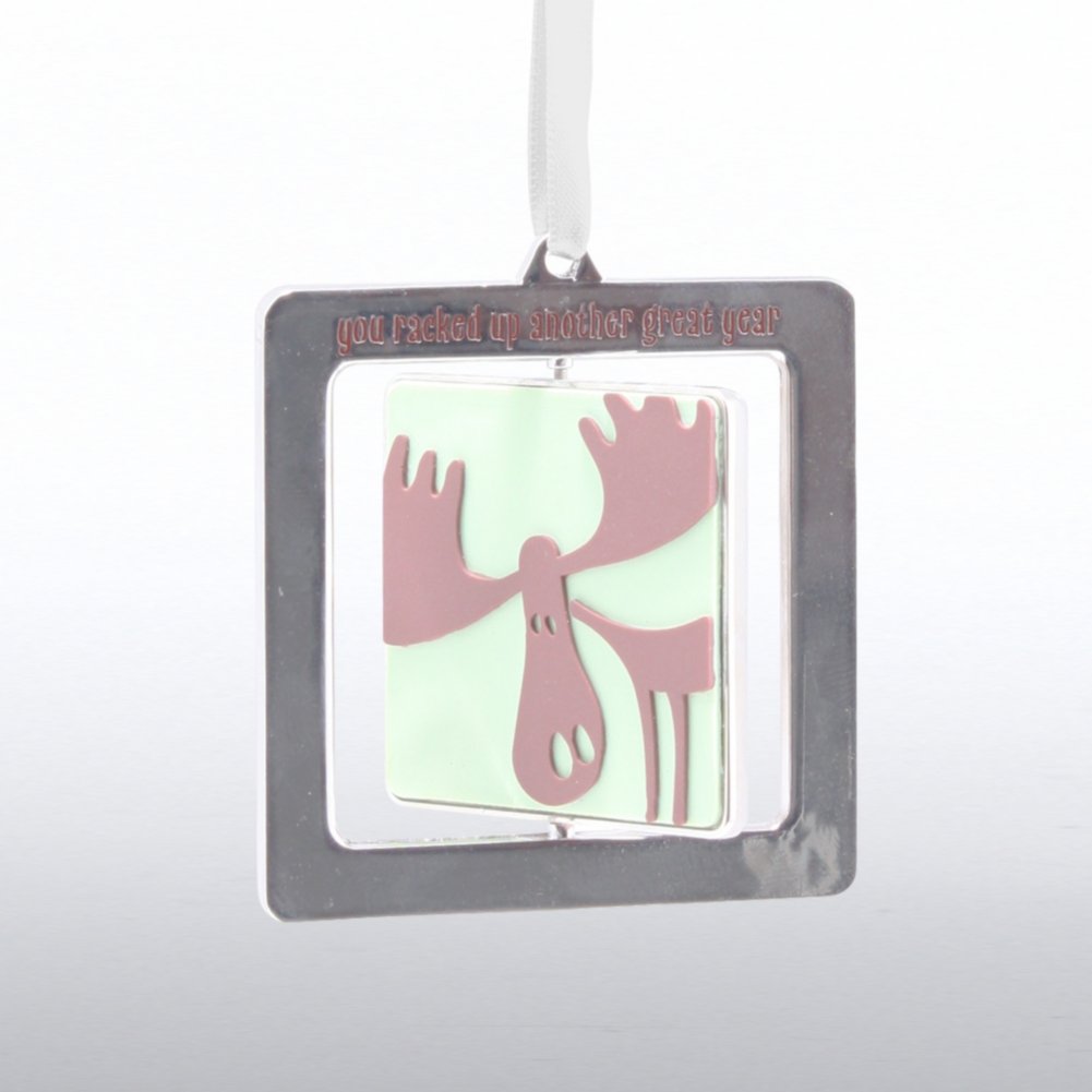 Spinner Ornament - Moose SIDE
