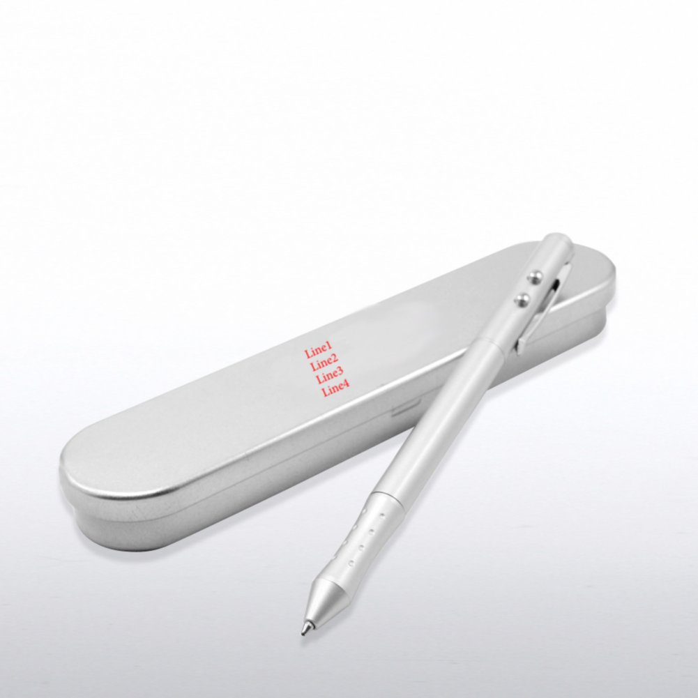 LED Laser Pointer, Flashlight, Stylus & Pen All-in-One Gift